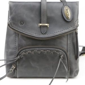 Born Black Archer Leather Backpack
